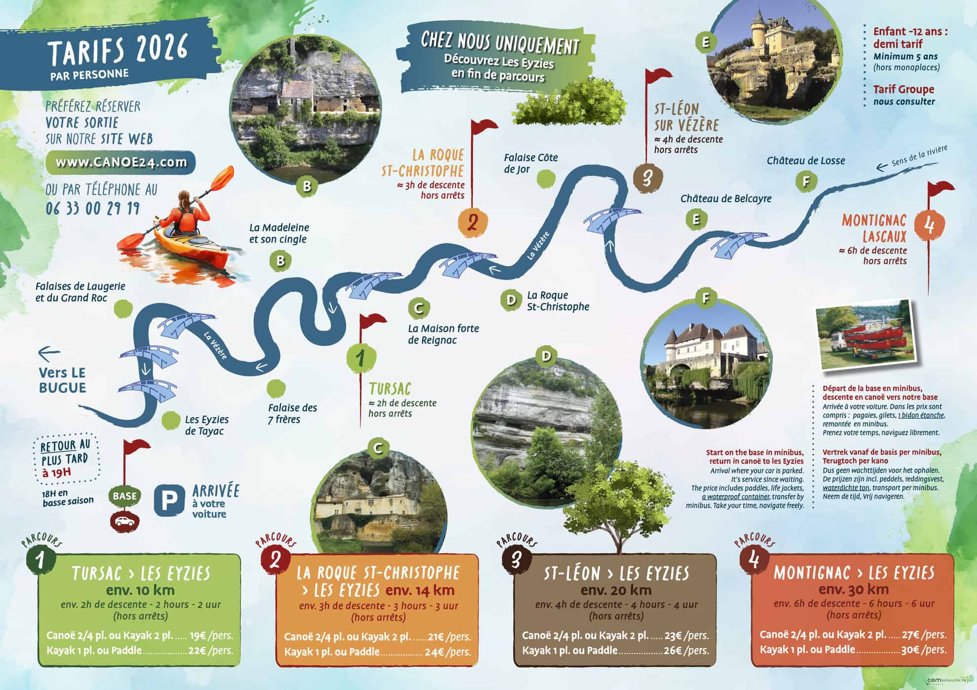 vezere river canoe 24